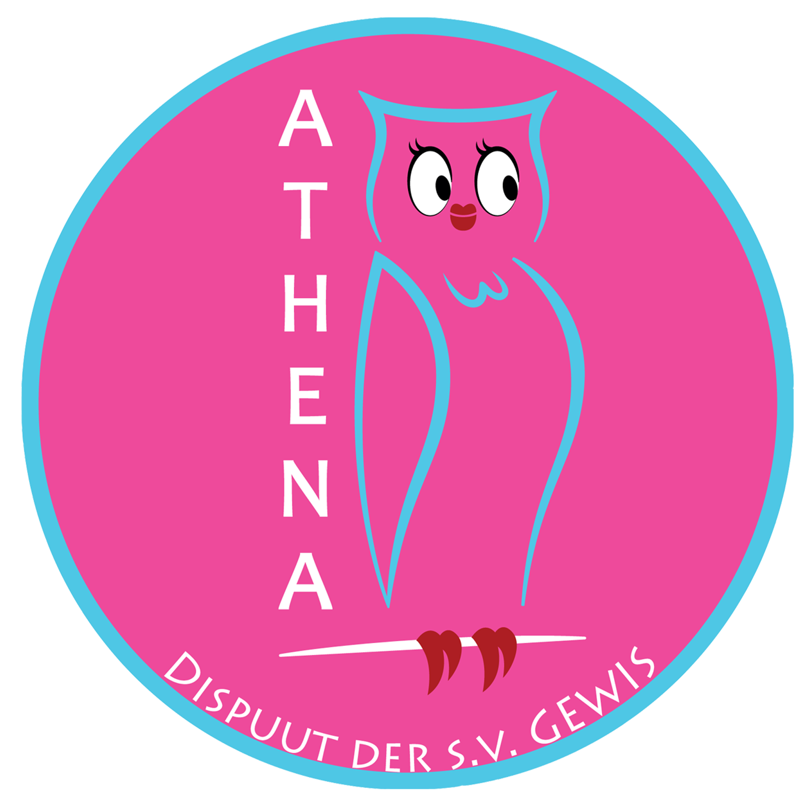 Logo voor dispuut ATHENA
